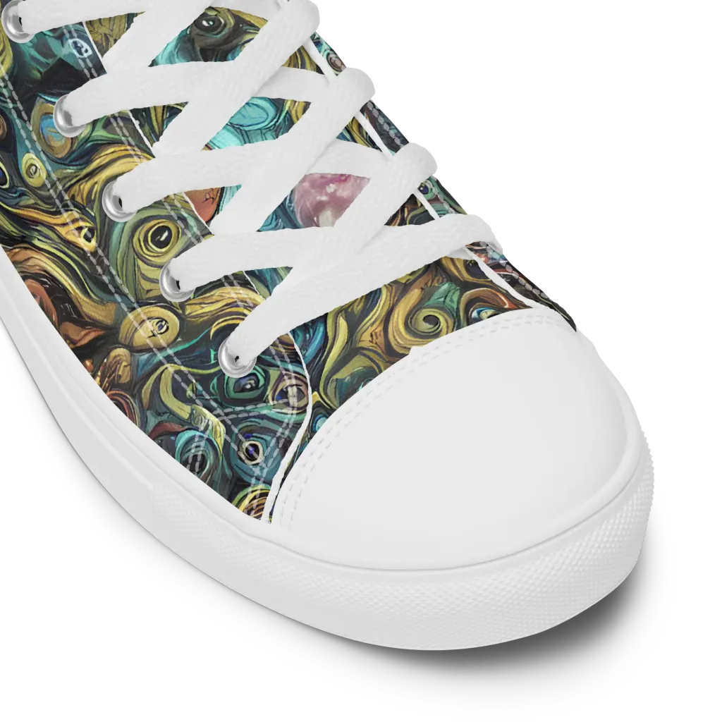 Tidal Vision on Women's High Top Canvas Shoes — Product details