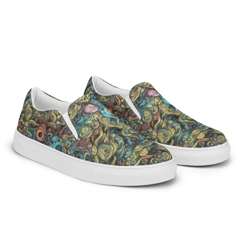 Tidal Vision on a Men's Slip-On Canvas Shoes