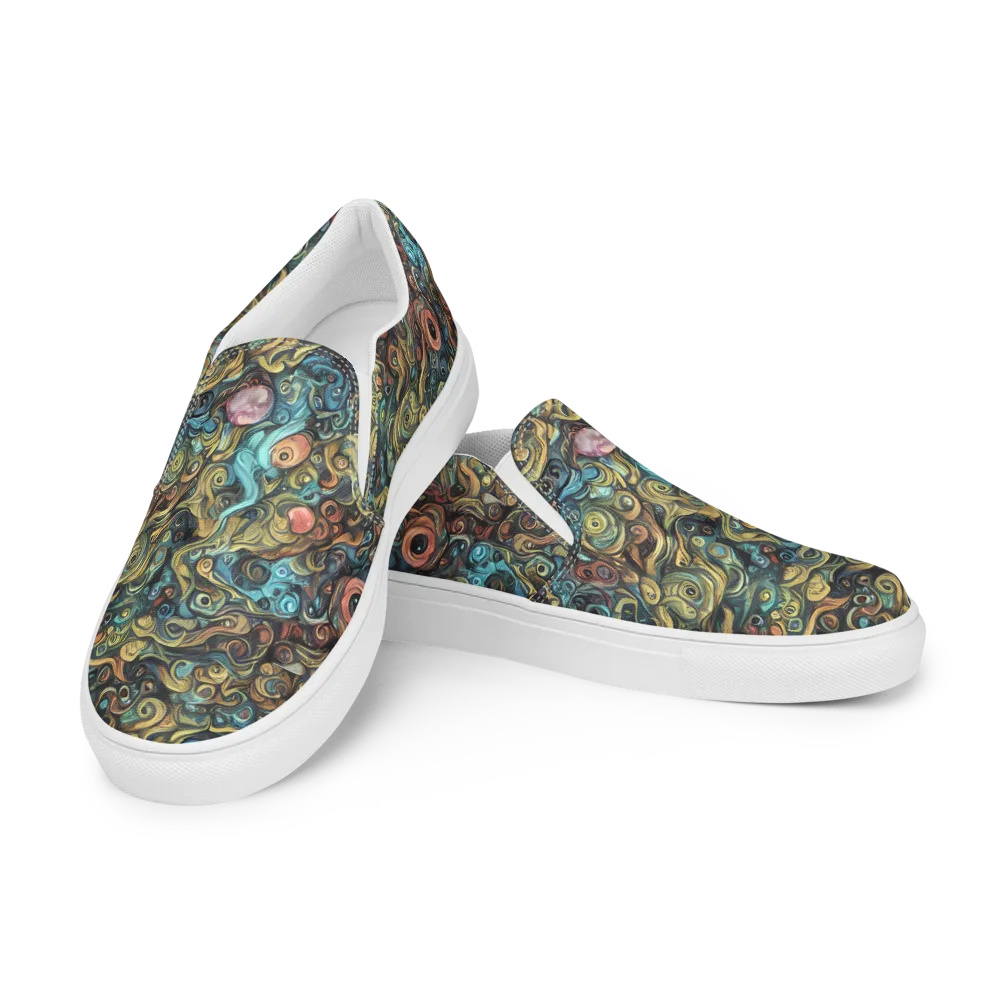 Tidal Vision on Men's Slip-On Canvas Shoes — Left Front