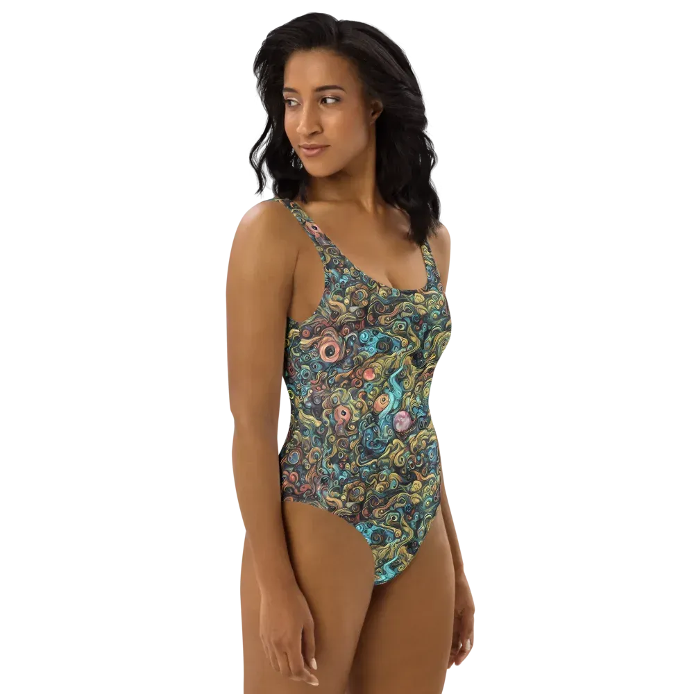 Tidal Vision on One-Piece Swimsuit — Right