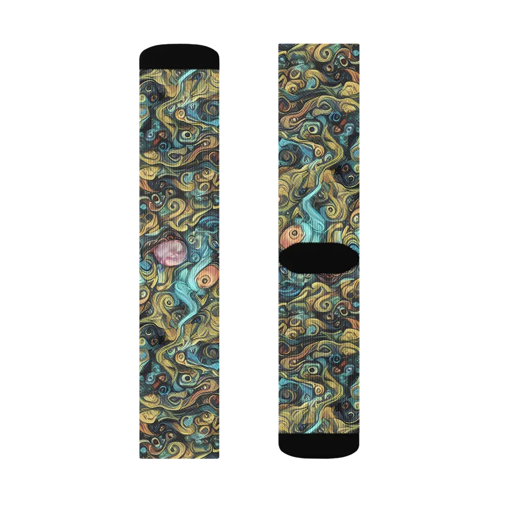 Tidal Vision on Socks — Right Sock
