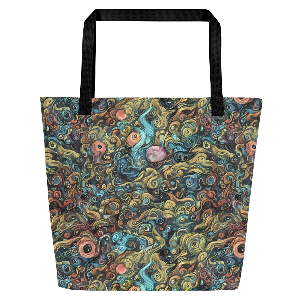 Tidal Vision on Large Tote Bag W/ Pocket — Front