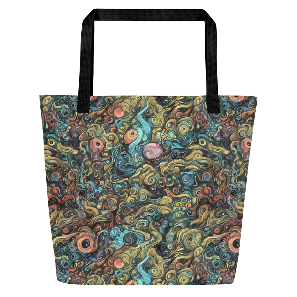 Tidal Vision on Large Tote Bag W/ Pocket — Front