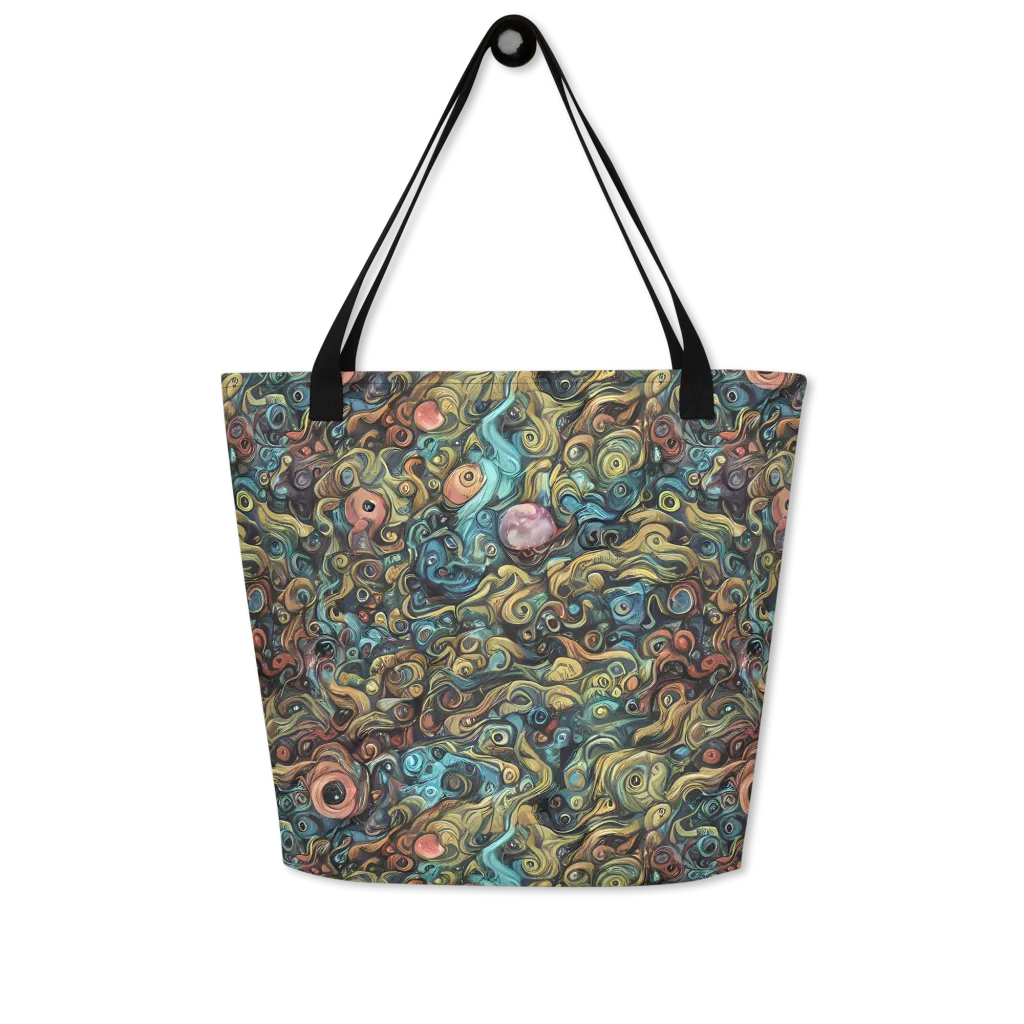 Tidal Vision on Large Tote Bag W/ Pocket — Front
