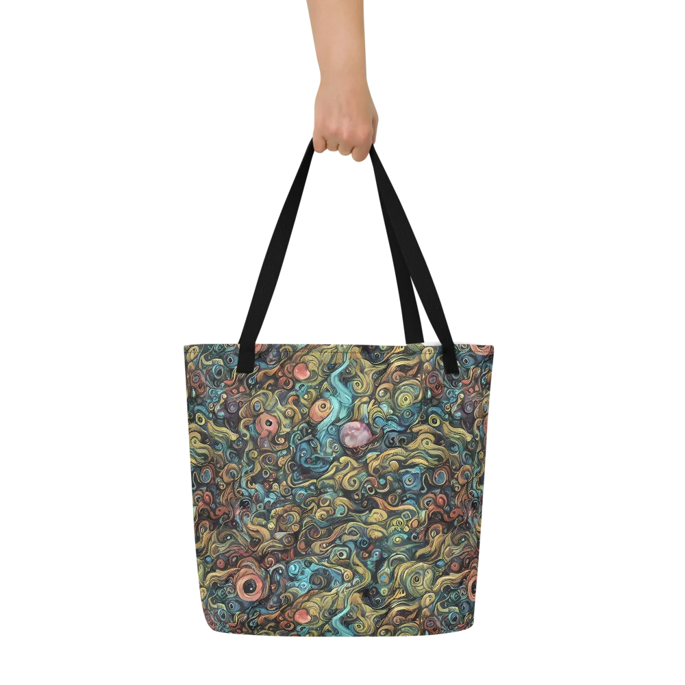 Tidal Vision on Large Tote Bag W/ Pocket — Front