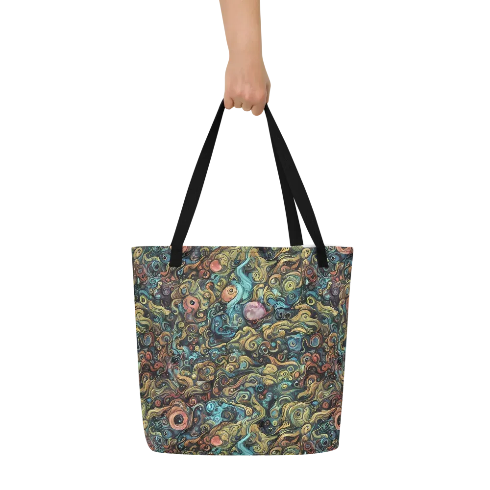 Tidal Vision on Large Tote Bag W/ Pocket — Front