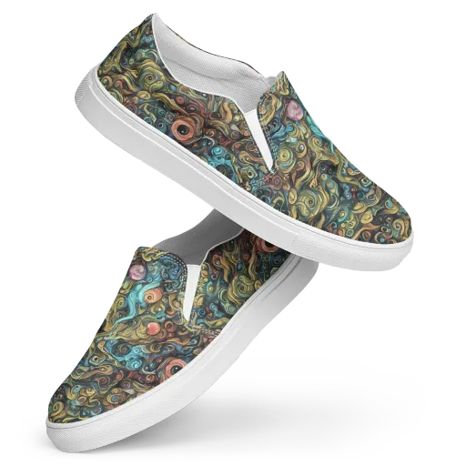 Tidal Vision on a Women's Slip-On Canvas Shoes
