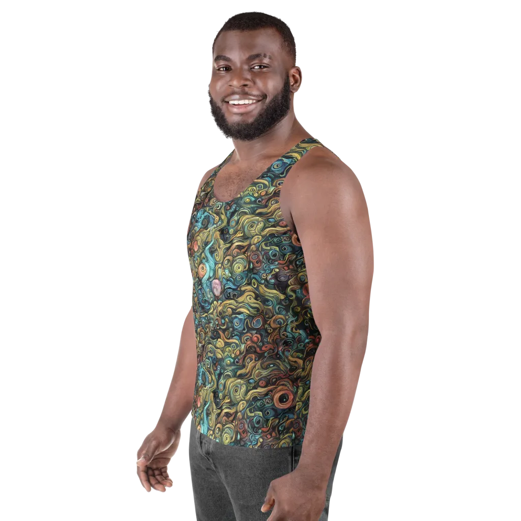 Tidal Vision on Men's Tank Top — Left Front