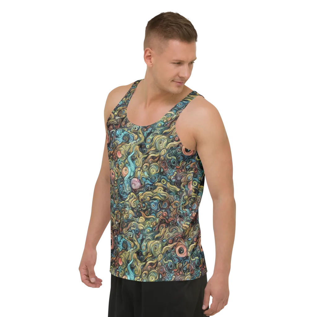 Tidal Vision on Men's Tank Top — Left Front
