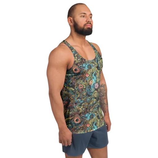 Tidal Vision on a Men's Tank Top