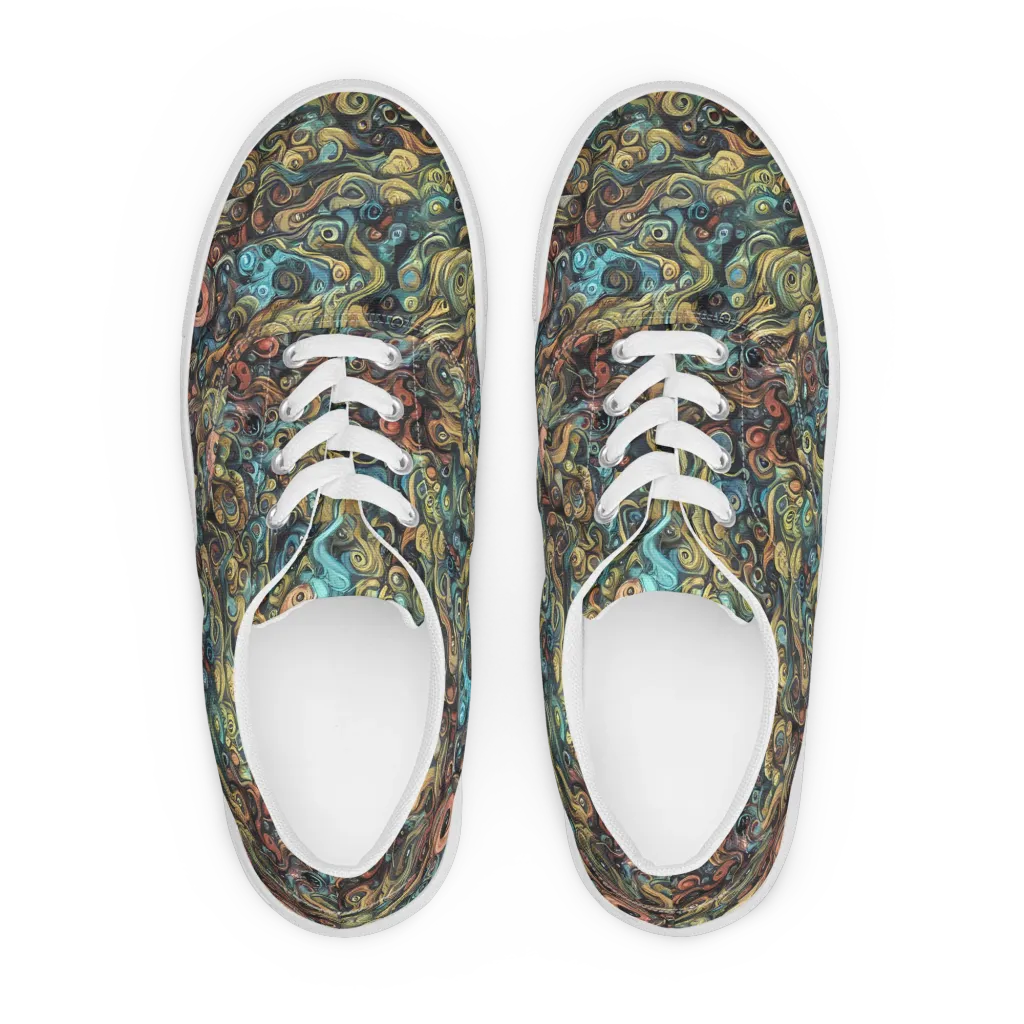 Tidal Vision on Men's Lace-Up Canvas Shoes — Front