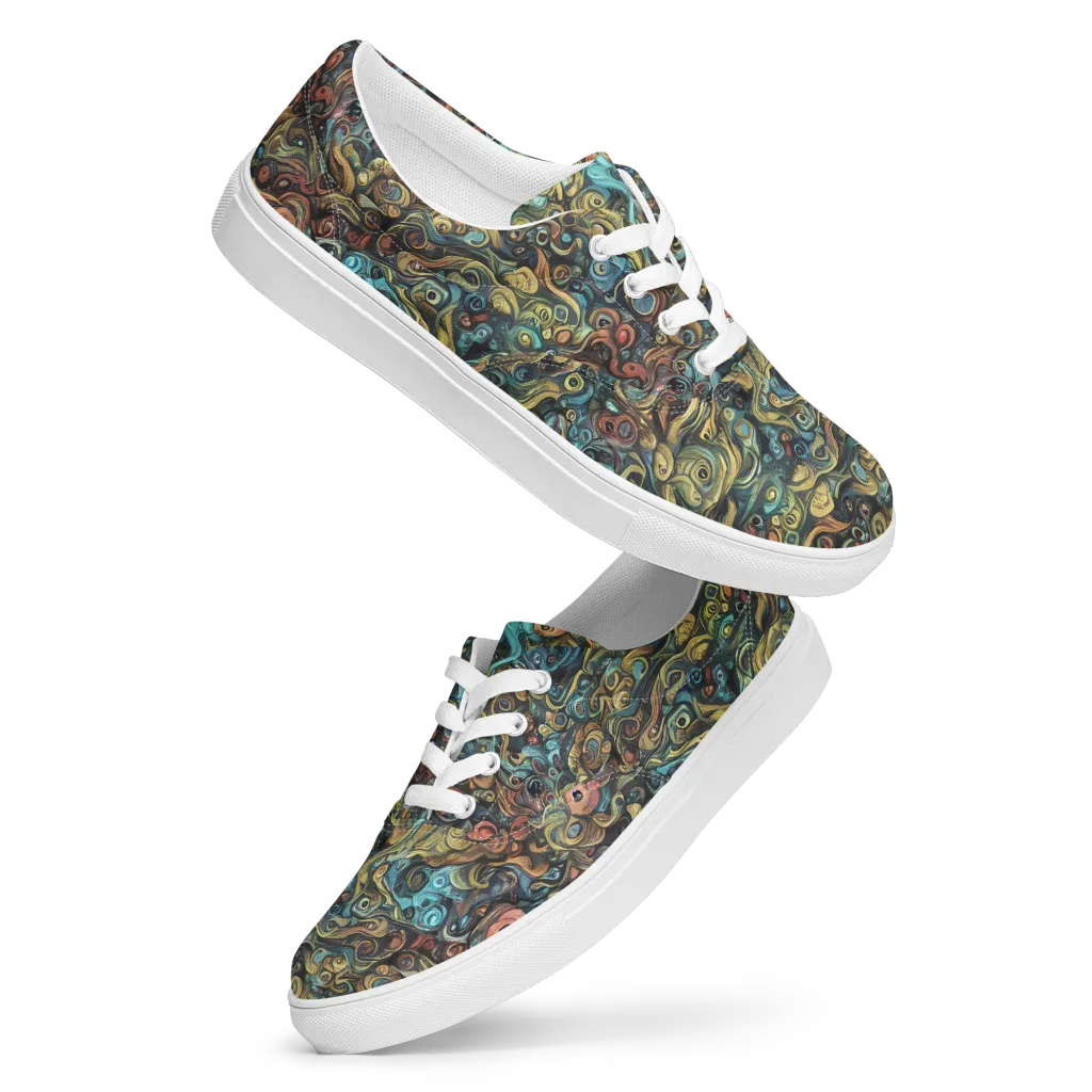Tidal Vision on Men's Lace-Up Canvas Shoes — Front