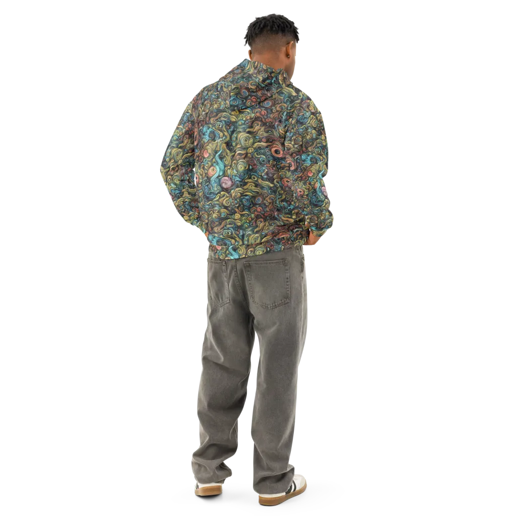 Tidal Vision on Cotton Hoodie — Back