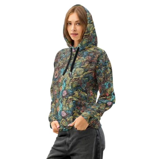Tidal Vision on a Cotton Hoodie
