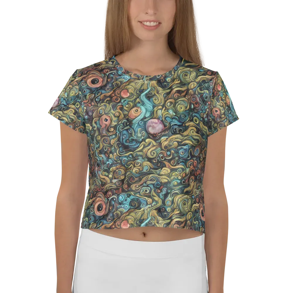 Tidal Vision on Crop Tee — Front