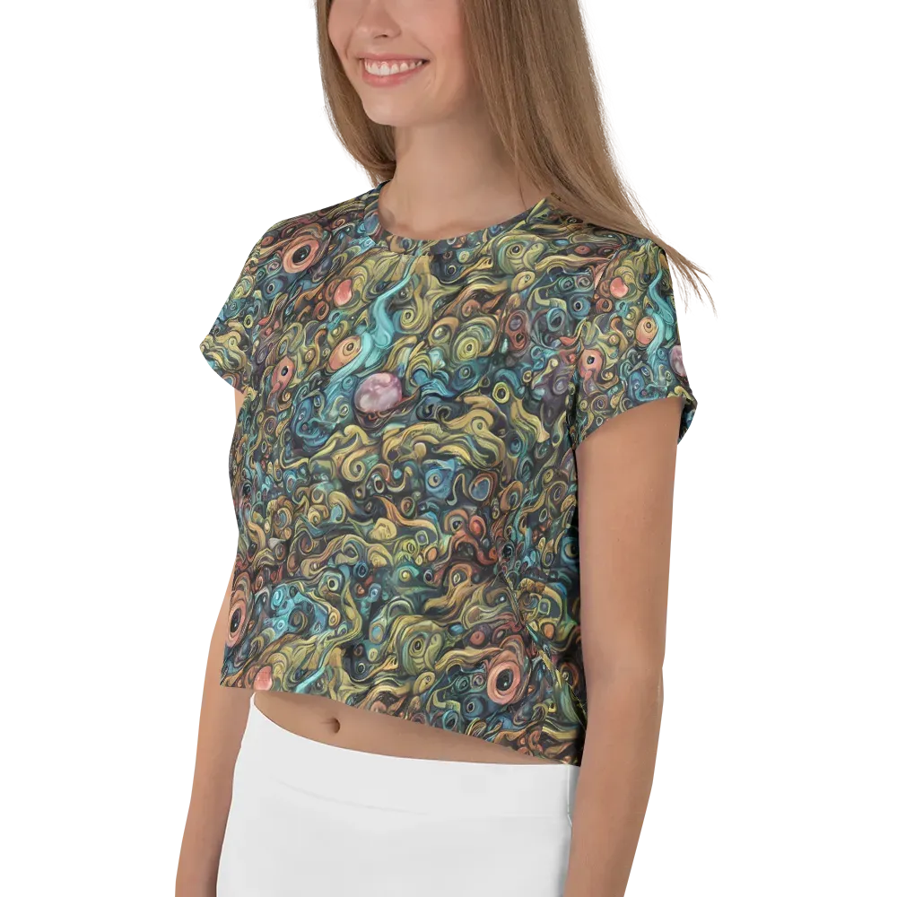 Tidal Vision on Crop Tee — Left