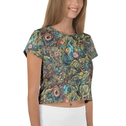 Tidal Vision on a Crop Tee