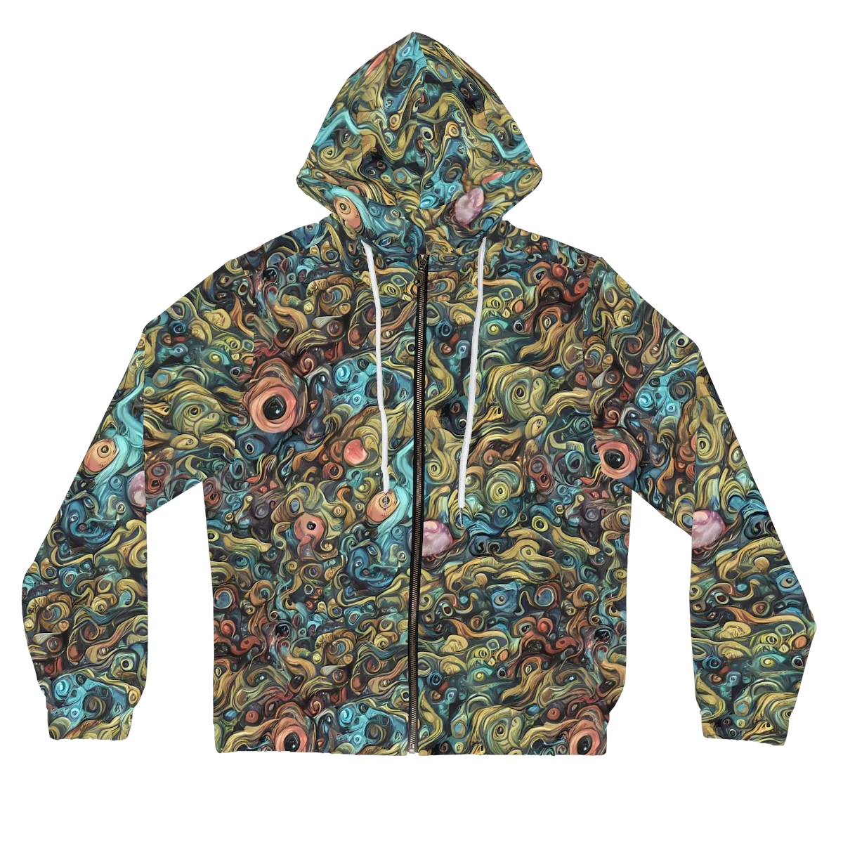 Tidal Vision on Women's Full-Zip Hoodie — Front