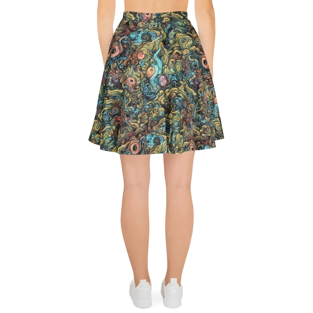 Tidal Vision on Skater Skirt — Back