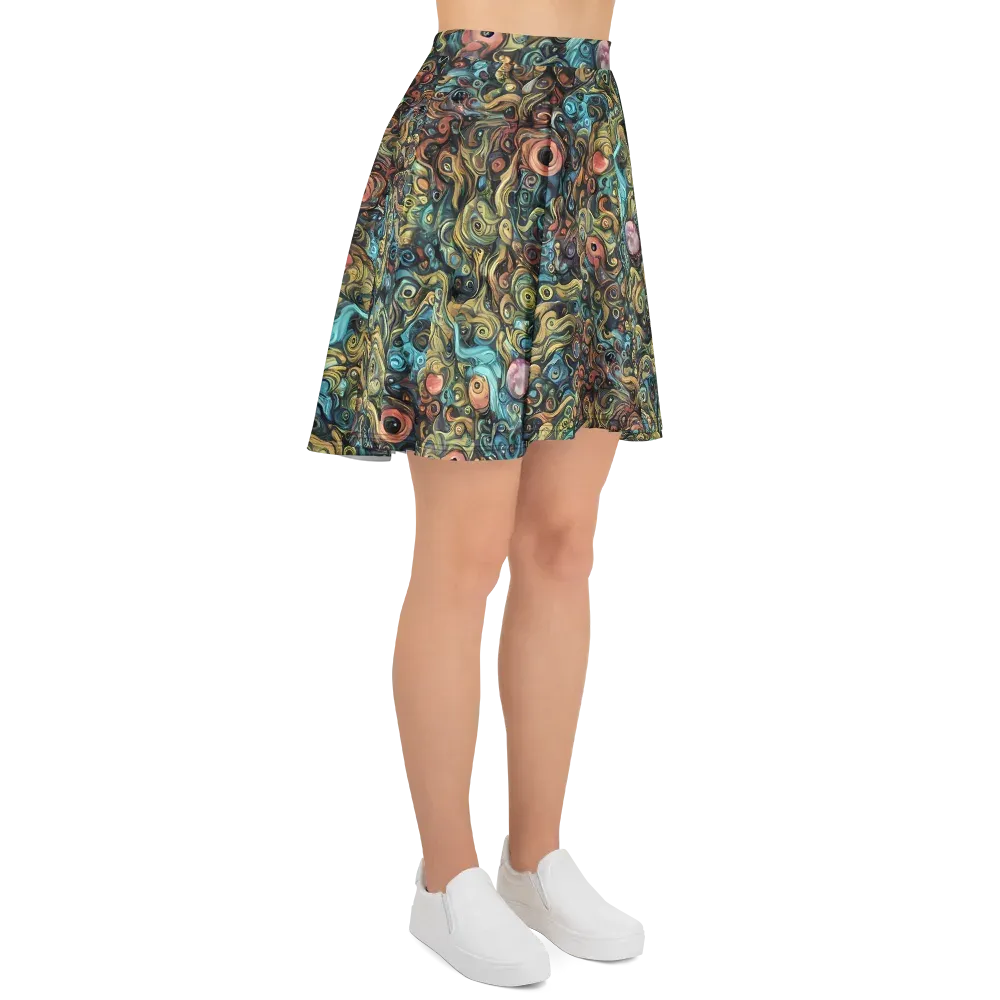 Tidal Vision on Skater Skirt — Right