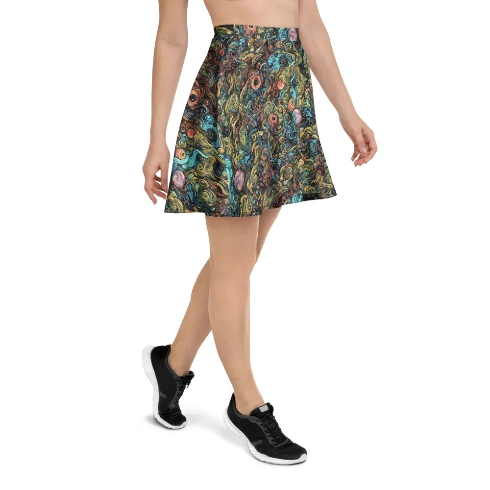 Tidal Vision on Skater Skirt — Right