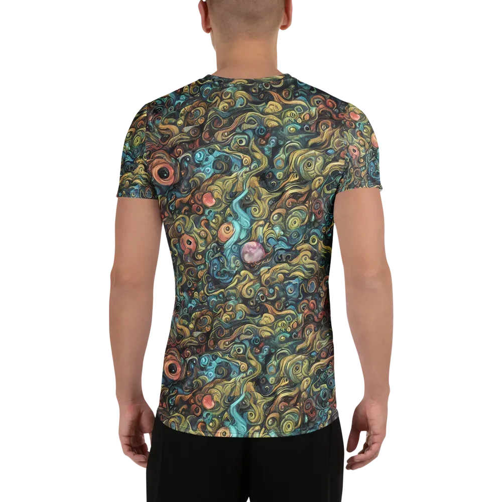 Tidal Vision on Men's Athletic T-Shirt — Back