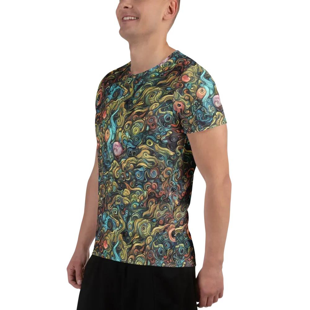 Tidal Vision on Men's Athletic T-Shirt — Left