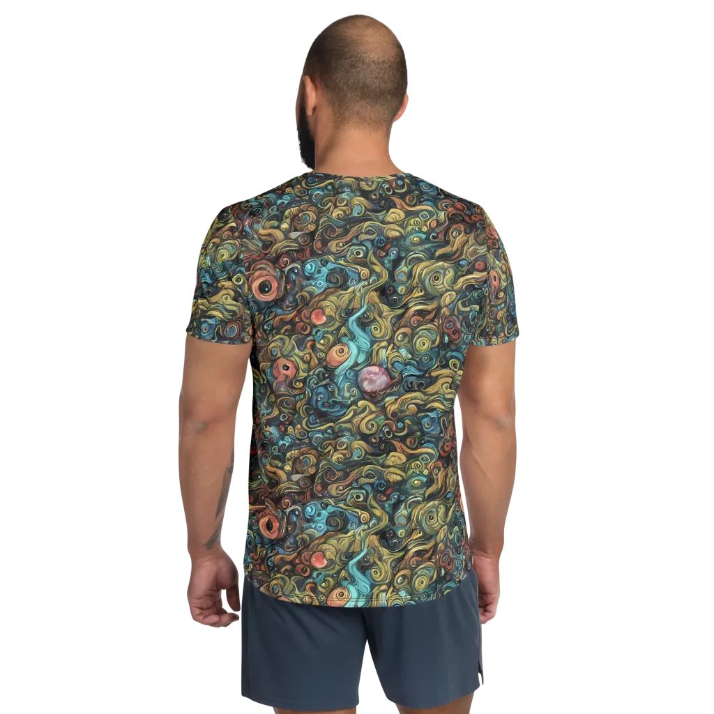 Tidal Vision on Men's Athletic T-Shirt — Back