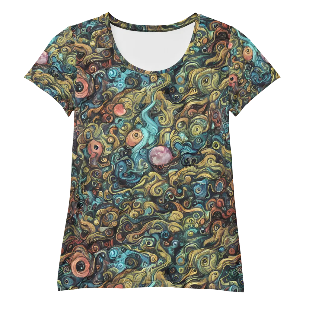Tidal Vision on Women's Athletic T-Shirt — Front