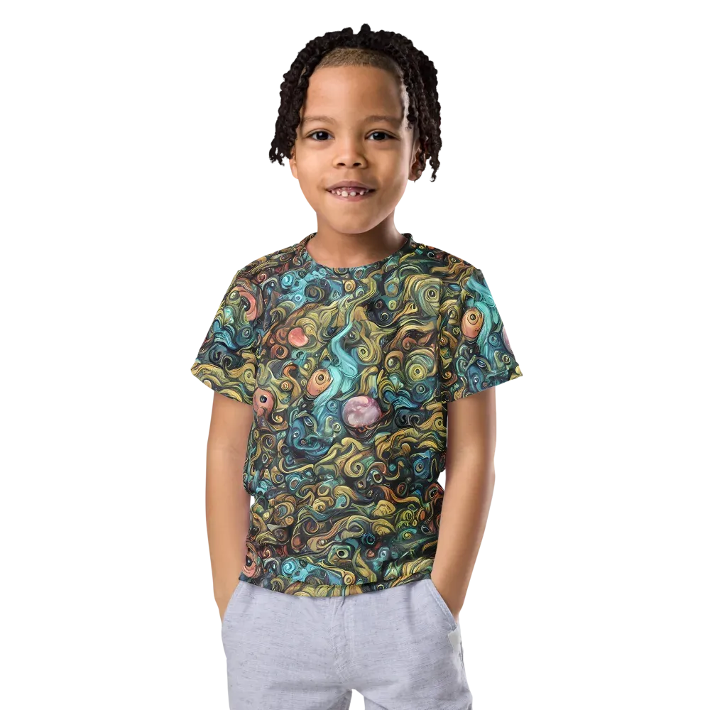 Tidal Vision on Kids Crew Neck T-Shirt — Front