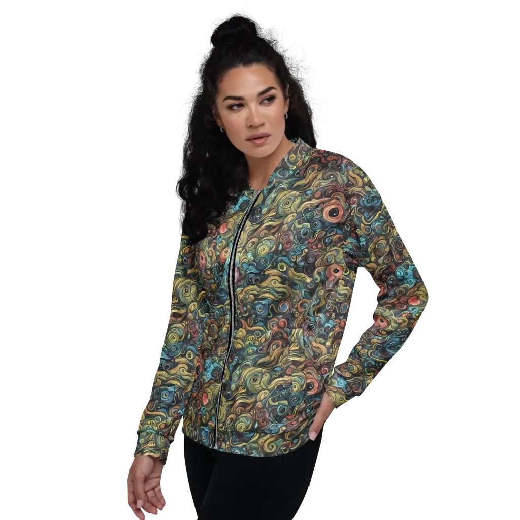 Tidal Vision on Bomber Jacket — Left