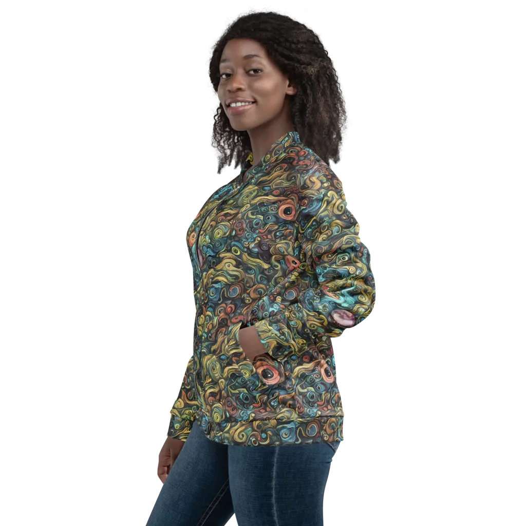 Tidal Vision on Bomber Jacket — Left