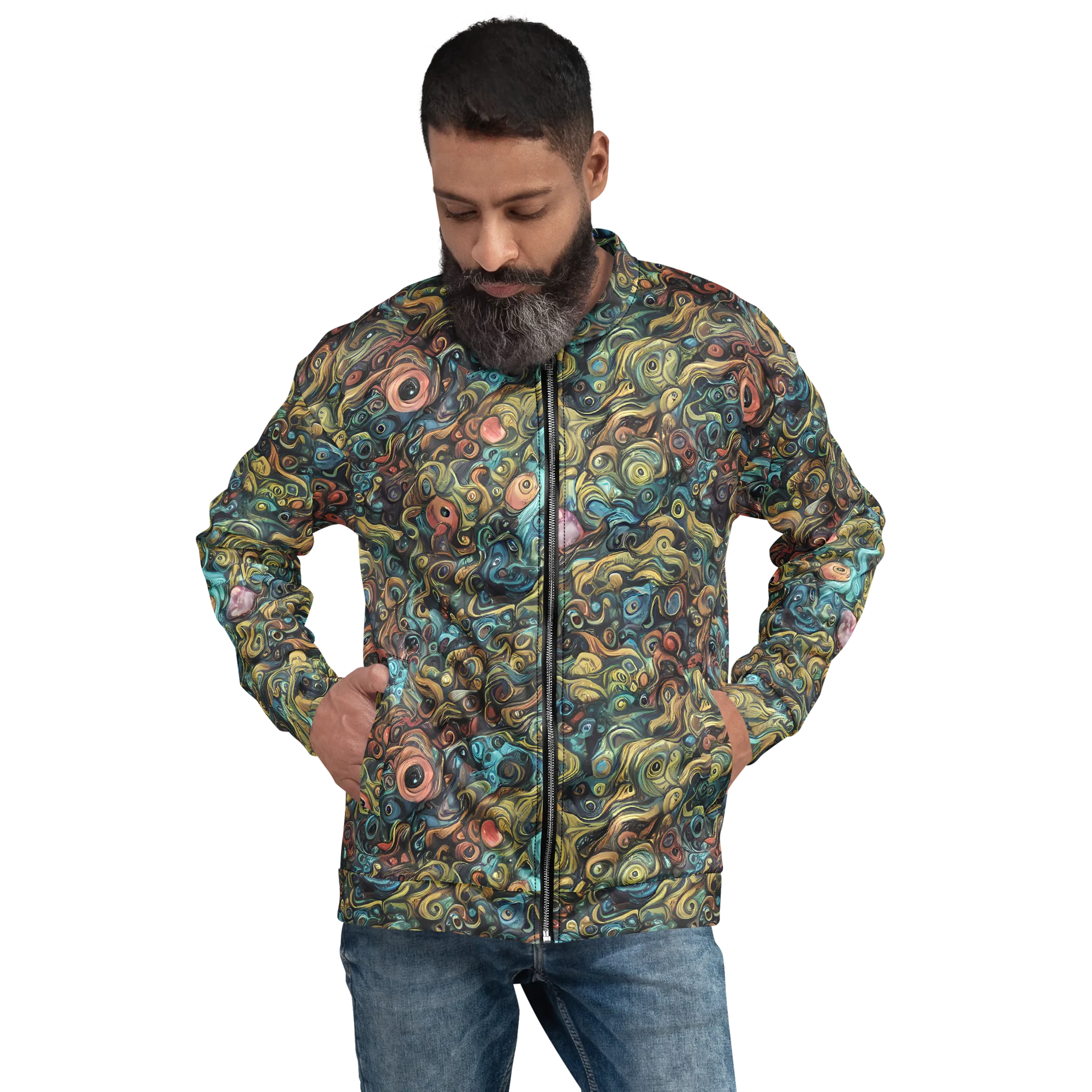 Tidal Vision on Bomber Jacket — Front