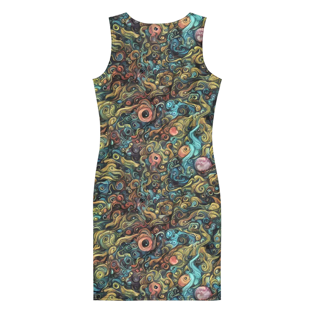 Tidal Vision on Bodycon Dress — Back