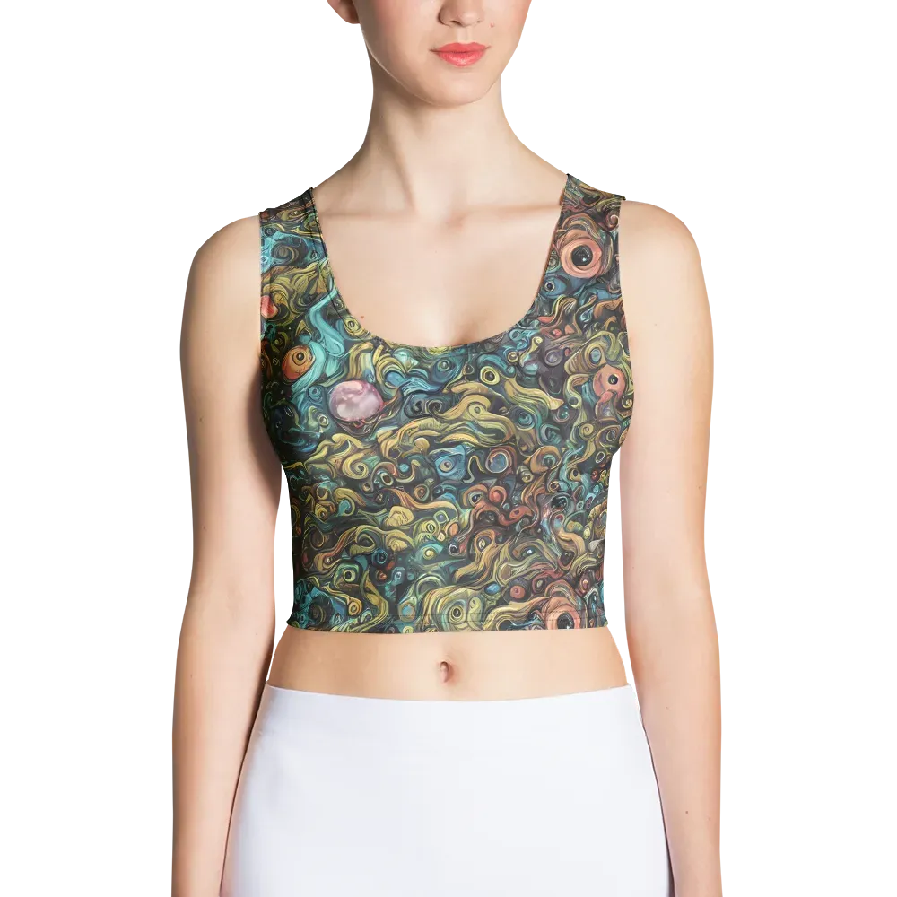 Tidal Vision on Crop Top — Front