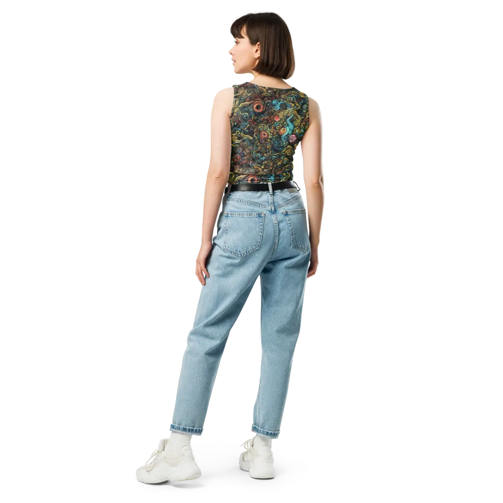 Tidal Vision on Crop Top — Back
