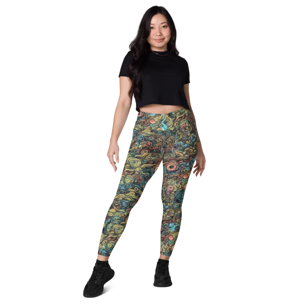 Tidal Vision on Leggings with Pockets — Front