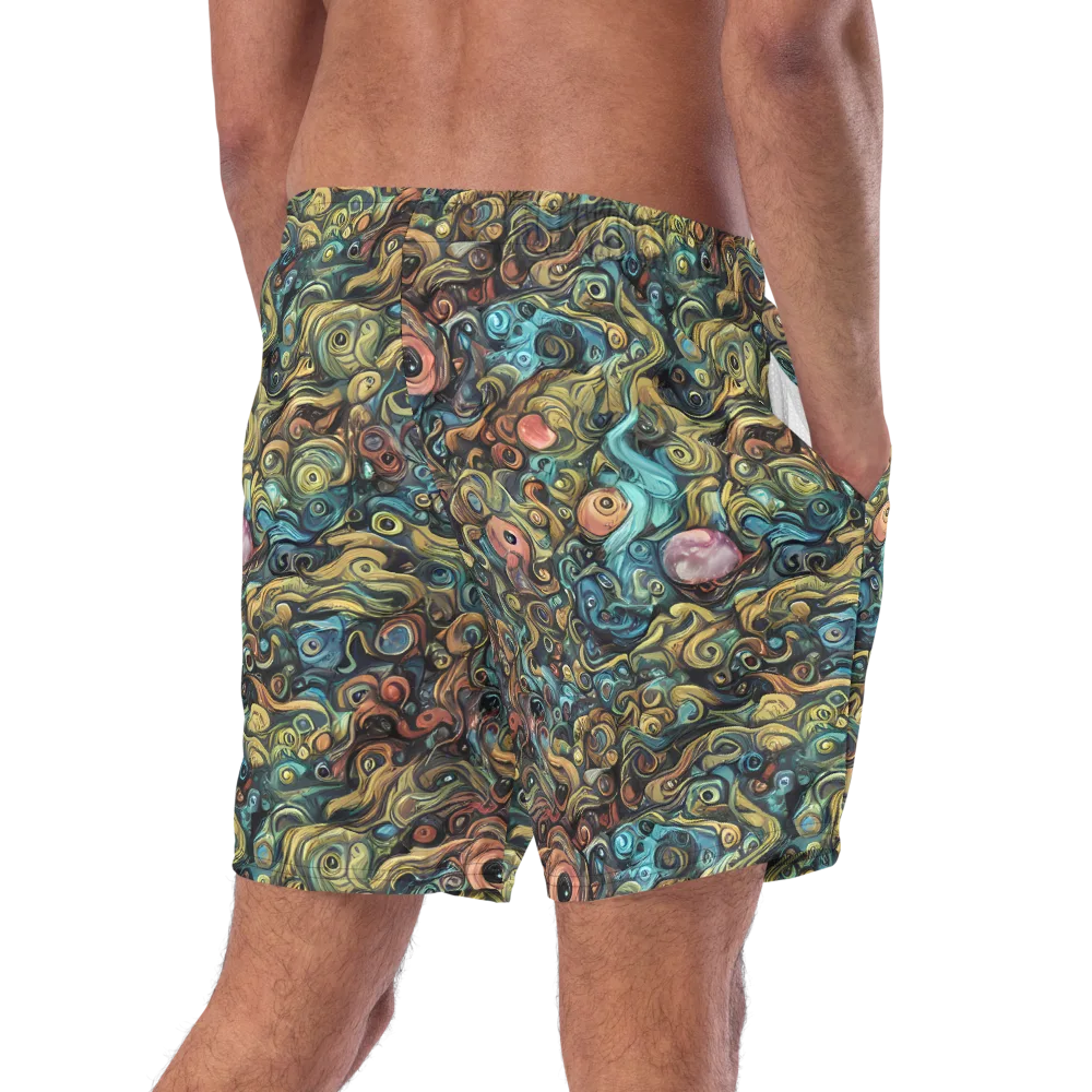 Tidal Vision on Swim Trunks — Right Back