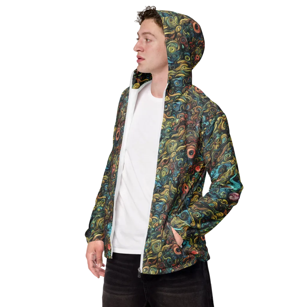 Tidal Vision on Men's Windbreaker — Left Front