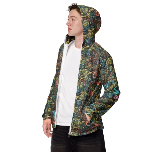 Tidal Vision on a Men's Windbreaker