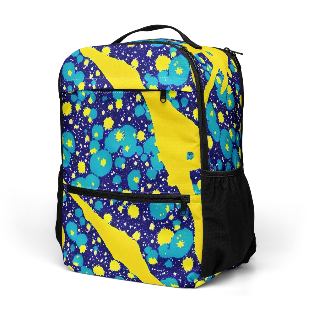 Starburst Splash on Utility Backpack — Left Front