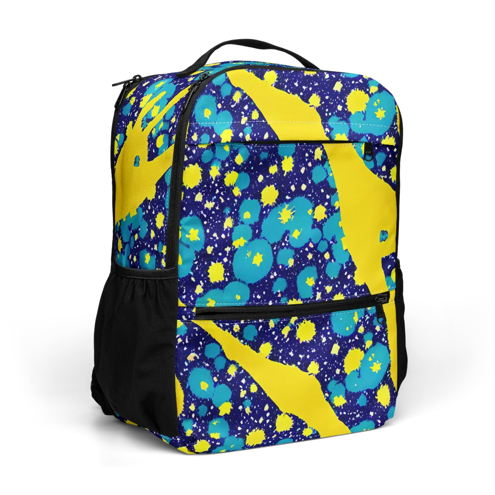 Starburst Splash on Utility Backpack — Right Front