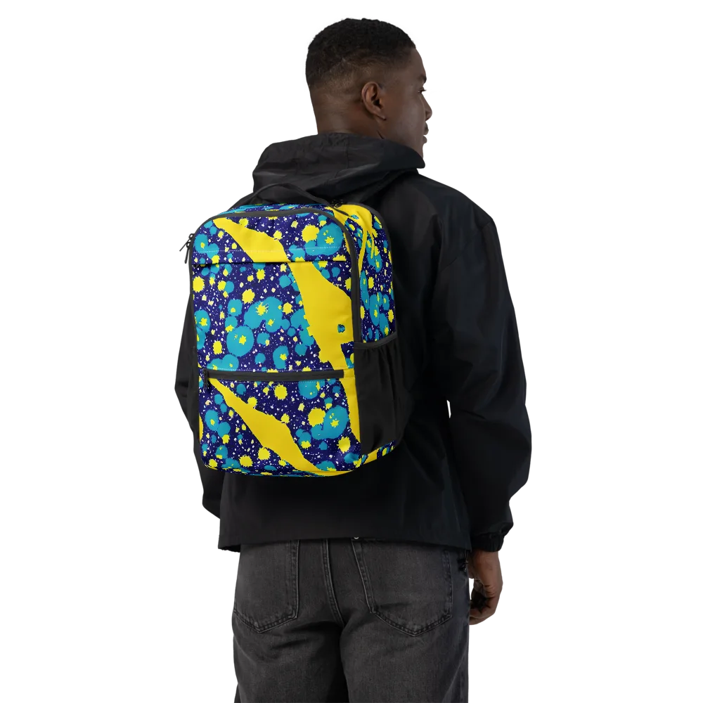 Starburst Splash on Utility Backpack — Back