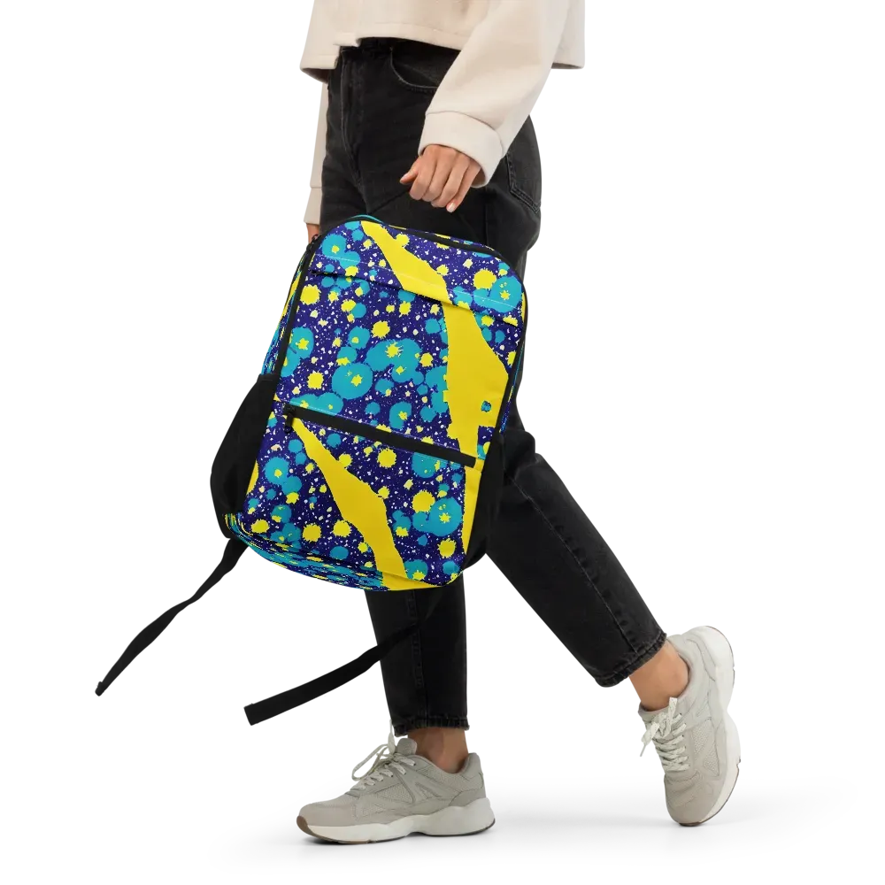 Starburst Splash on Utility Backpack — Front