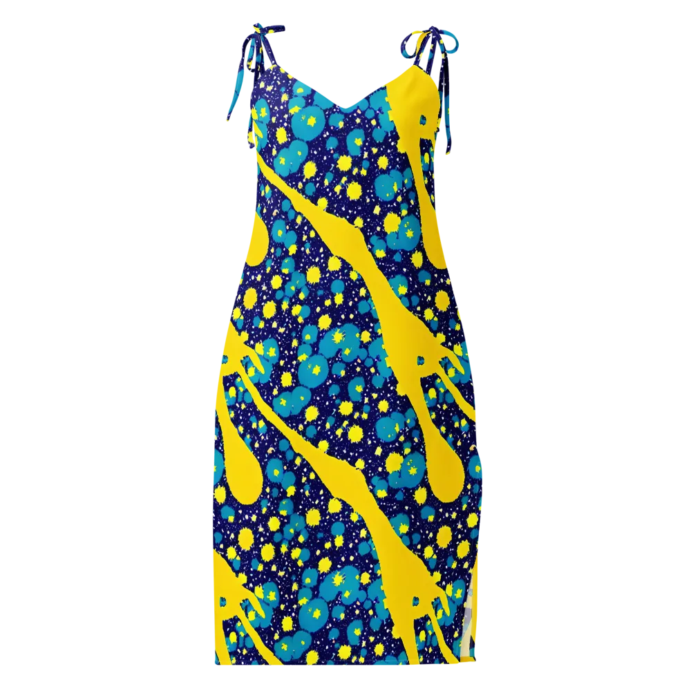 Starburst Splash on Slip Dress — Front