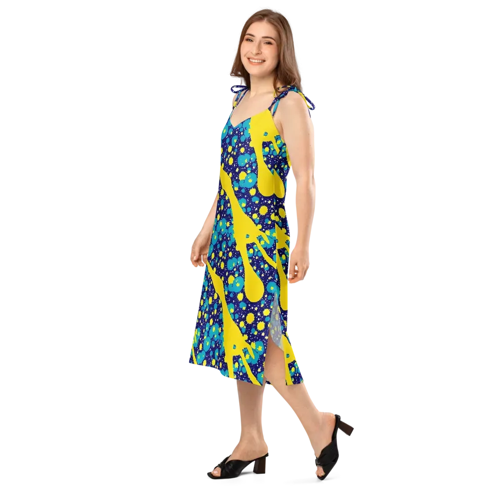 Starburst Splash on Slip Dress — Left Front