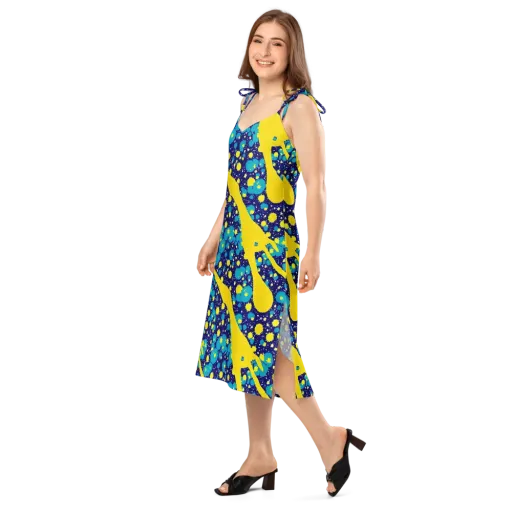 Starburst Splash on a Slip Dress