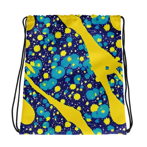 Starburst Splash on a Drawstring Bag