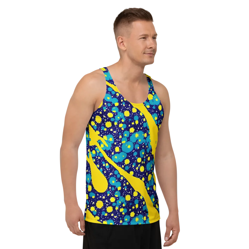 Starburst Splash on Men's Tank Top — Right Front
