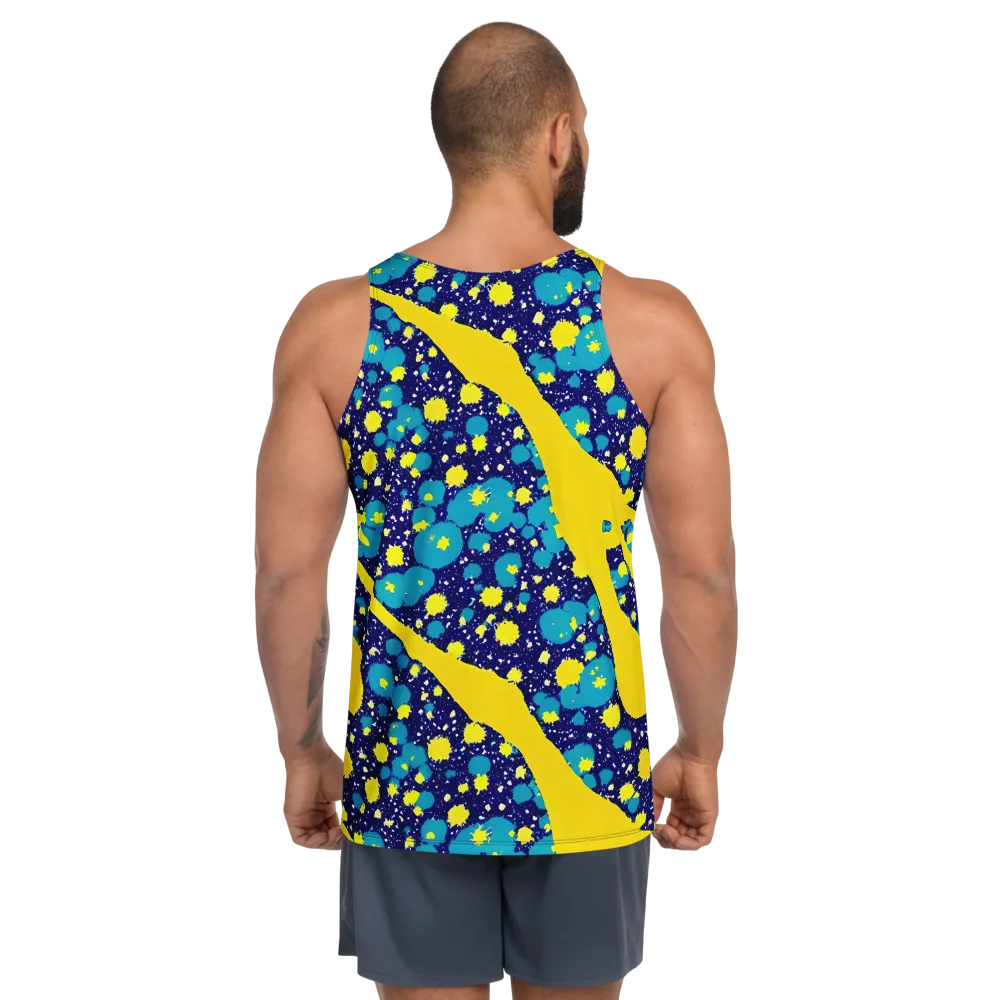 Starburst Splash on Men's Tank Top — Back